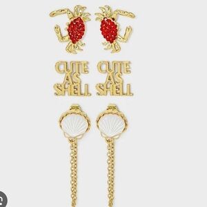 SUGARFIX by BAUBLEBAR FEELIN’ GOOD AS SHELL EARRING SET